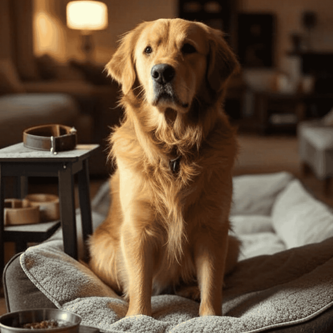 大型犬のための首輪、リード、ベッドなどのペット用品