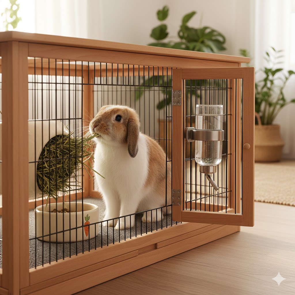 うさぎの食器・給水器の選び方：陶器製ボウル、牧草入れ、給水ボトルの比較