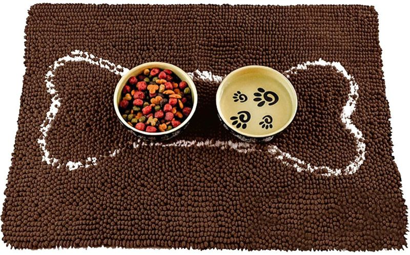 犬用 ペットベッド Soggy Doggy Doormat ソギードギードアマットSサイズ Dark chocolate/oatmeal bone