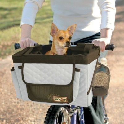 Allforwan Slife犬用 キャリーバッグ ベルギーflamingopet 自転車用キャリー バイシクルバスケットハンドルホックリネアブラック