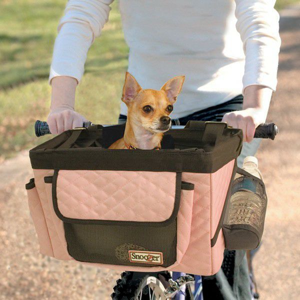 犬用 キャリーバッグ スヌーザー SNOOZER ドッグバイシクルバスケット ピンク ペット キャリー 自転車 カゴ
