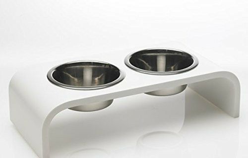 犬用 フードボウル Trendy Pet ペット用食器 ４インチエレベーターライズフィーダーボウル ホワイト