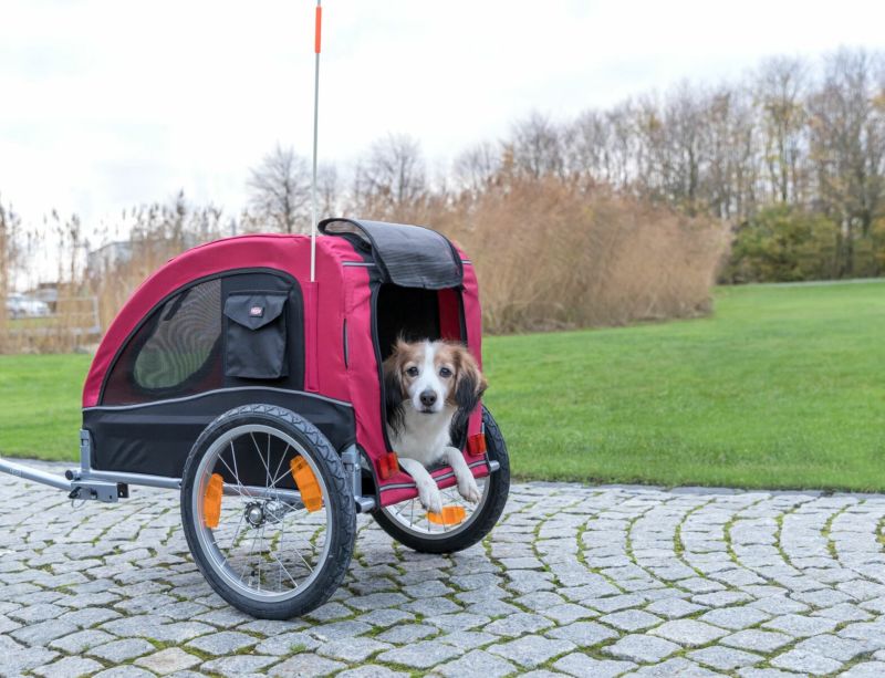 犬用 ペットカート TRIXIE トリクシー  バイシクルトレーラーMサイズ レッド