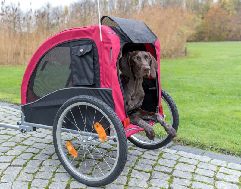 犬用 ペットカート TRIXIE トリクシー  バイシクルトレーラーLサイズ レッド バイクトレーラー 同梱不可