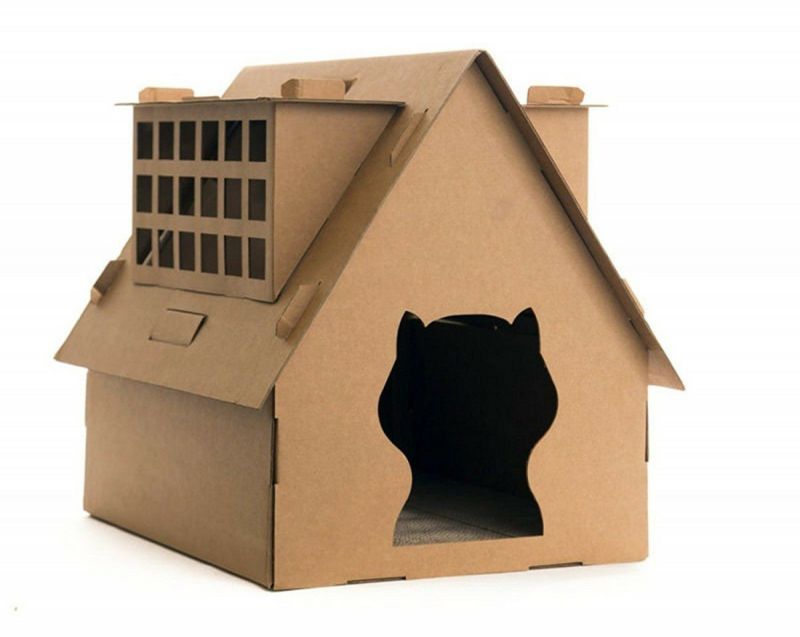 猫用 キャットタワー CATOPIA キャットピア キャットハウス カードボードキャットハウスＢ 猫 ダンボール ハウス おしゃれ