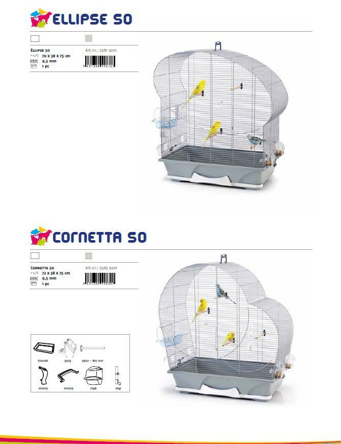 鳥用 鳥かご SAVIC ベルギーサヴィッチ バードケージ エリプス50 シルバー オリジナルペットシーツと海外ペット用品のセレクトショップ  ALLFORWAN'sLIFE（オールフォーワンズライフ）