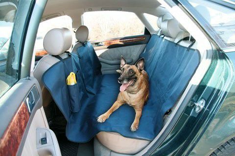 犬用 ドライブ用品 KERBL ケアブル  後部座席用 セーフティカーシートカバー ネイビー1.40×1.50m CAR