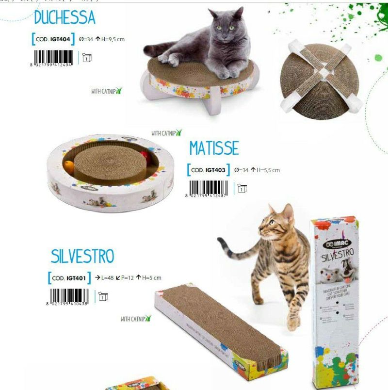 猫用 爪とぎ イタリアIMAC キャットスクラッチ MATISSE爪 とぎ みがき