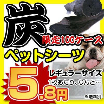 犬用 ペットシーツ ALLFORWAN 炭入り消臭 ペットシーツ レギュラーサイズ 600枚入り4ケース（2400枚）セット