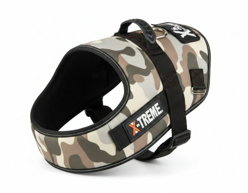 犬用 ハーネス イタリアFOP X-TREMEエクストリームハーネスエクストララージ カモフラージュ迷彩