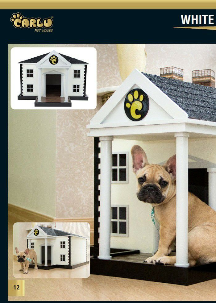 犬用 犬小屋 Carlu Pet House 室内ドッグハウス ホワイトハウスドッグハウス 同梱不可 犬小屋 室内  オリジナルペットシーツと海外ペット用品のセレクトショップ ALLFORWAN'sLIFE（オールフォーワンズライフ）