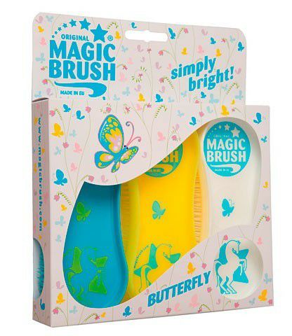 馬用 ブラシ KERBL ケアブル 馬用ブラシセット マジックブラッシュセットMagicBrush Set Butterfly