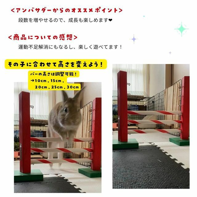 小動物用 アジリティ KERBL ケアブル アップライトジャンプ うさぎ