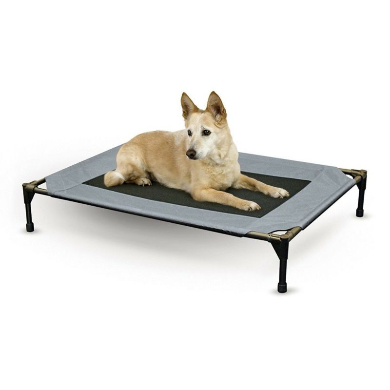 犬用 ベッド K&Hペットプロダクツ オリジナルペットコットLサイズグレー ひんやり 冷感 犬 猫 マット ベッド