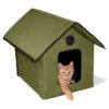 猫用 キャットハウス K&Hペットプロダクツ アウトドアキティハウス オリーブ 猫用ベッド