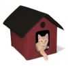 猫用 キャットハウス K&Hペットプロダクツ アウトドアキティハウス レッドブラック 猫用ベッド