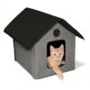 猫用 キャットハウス K&Hペットプロダクツ アウトドアキティハウス グレーブラック 猫用ベッド