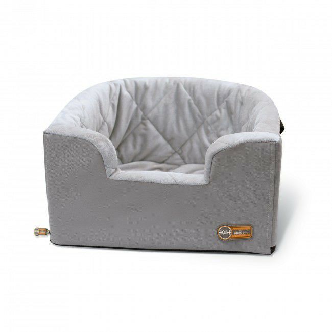 犬用 ドライブグッズ K&Hペットプロダクツ ハングイン バケットブースタードライブボックス グレー