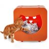 猫用 キャットタワー キャットタワー KittyKasasキティカーサキャットベッドルーム オレンジ