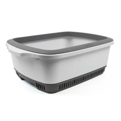 猫用 トイレ CATECO リッターボックス キャットトイレ グレー 猫トイレ 消臭