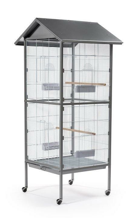 鳥かご ドイツKerbl ウッドバードケージ ホワイト アヴァイアリーメイドオブウッド82,5 x 67 x 152 cm 鳥かご インコ おしゃれ  大型 白色