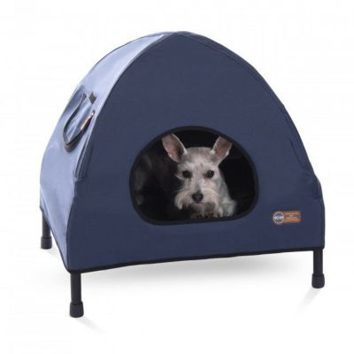 犬用 ベッド K&Hペットプロダクツ ペットコットハウスベッド S ネイビー KHPET