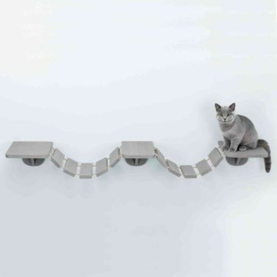 猫用 キャットタワー TRIXIE トリクシー  壁取り付け クライミングラダー グレー キャットステップ キャットラダー キャットウォーク