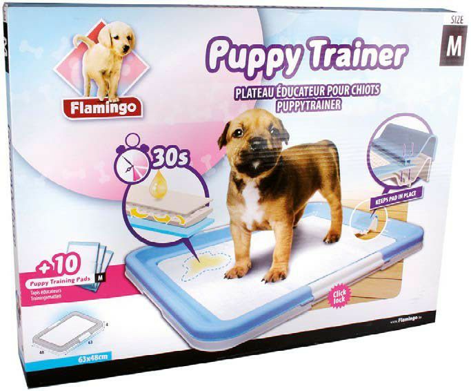 犬用 トイレ ベルギーFLAMINGOPET  トイレトレー パピートレーナーM ペットシーツ10枚入り 犬 トイレ トレー