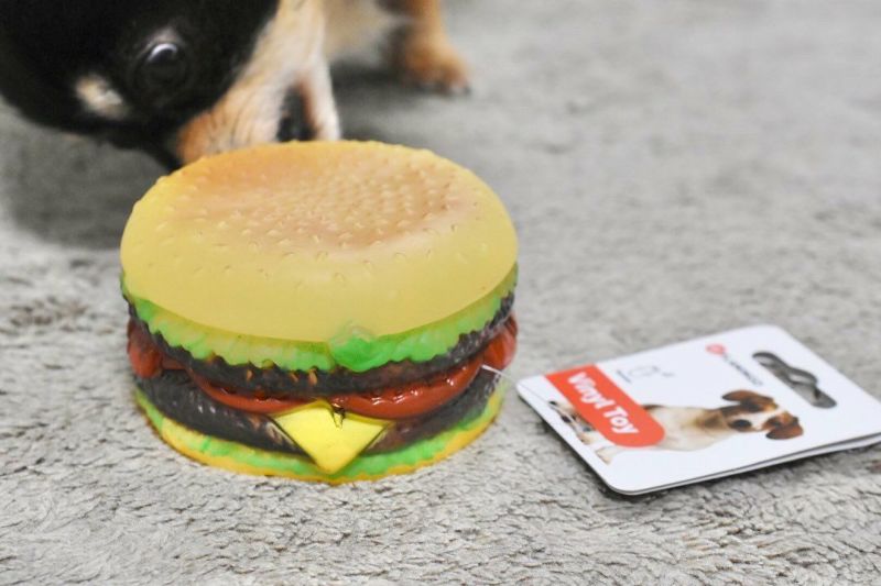 犬用 おもちゃ  ベルギーFLAMINGOPET ビニールハンバーガージョー