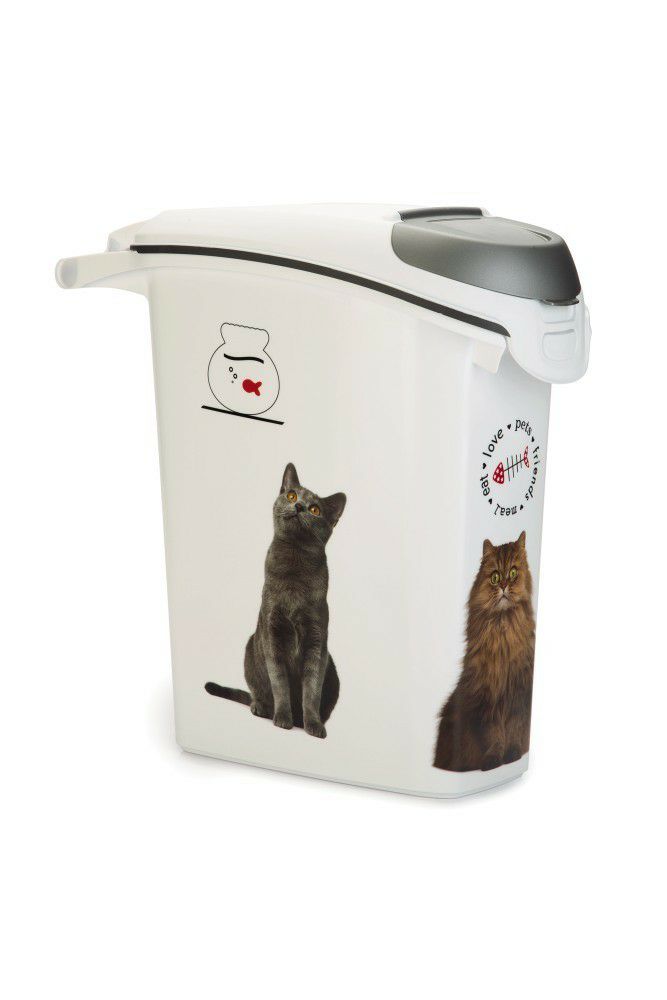 猫用 キャットフードストッカー  カーバーペットライフ NEW ネステイブルキャットフードコンテナCAT 23L 10ｋｇ Curver Pet Life Style キャットフード 保存 容器