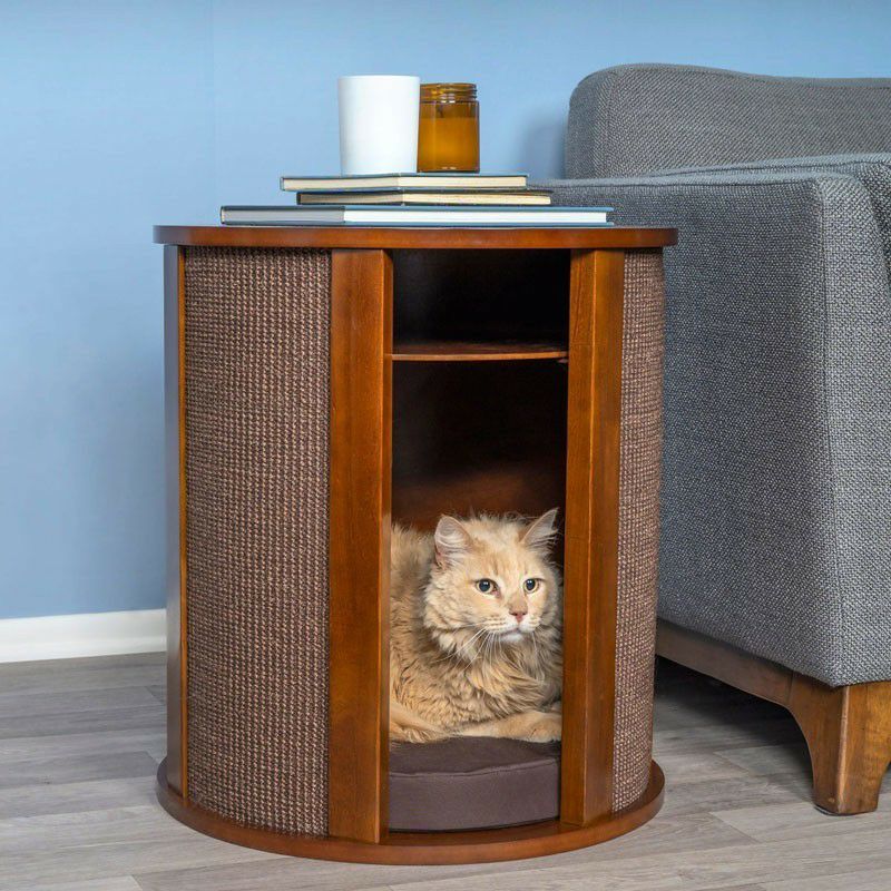 猫用 キャットタワー Refined Kind  パーフェクトエンドテーブル マホガニー