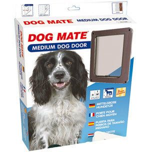 犬用 ペットドア DOGMATE ドッグドアM ブラウン ドッグフラップ ペットフラップ