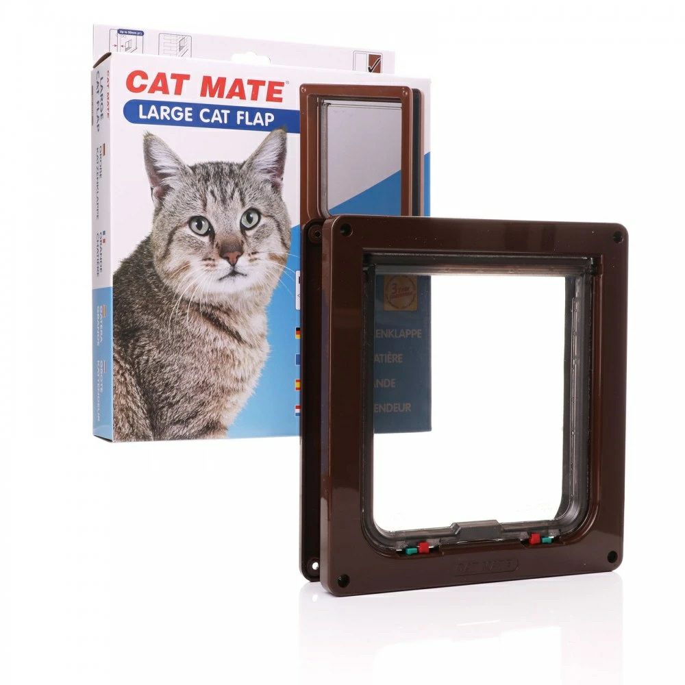 猫用 キャットドア CATMATE ラージキャットドア ブラウン キャットメイト 猫 ドア 入口
