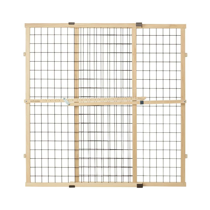 犬用 ペットゲート NORTHSTATES ノースステイツ エクストラトールワイドワイヤーメッシュペットゲート USA製 犬 脱走 防止 門扉