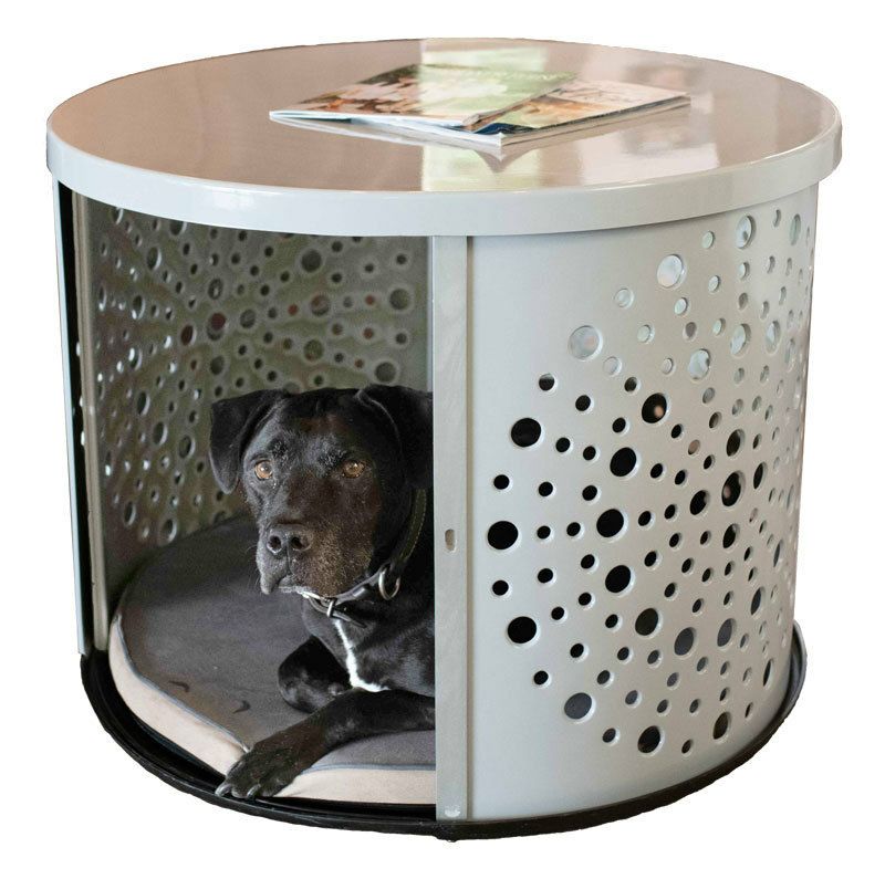 Allforwan Slife犬小屋 アメリカ デンハウス Bowhaus モダンスタイルドッグクレート Mサイズ シルバー ドッグハウス 犬小屋 室内 おしゃれ Usa製
