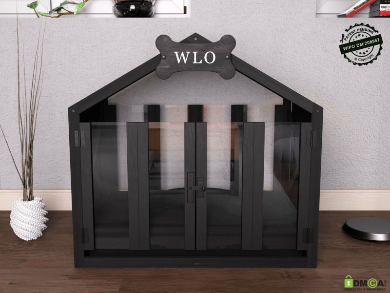 犬用 犬小屋 WLOwood ドッグハウス GABLED SOLID DOG HOUSE