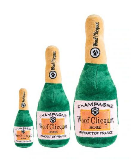 犬用 おもちゃ Haute Diggity Dog ペット用おもちゃ Woof Clicquot Rose' Champagne Bottle S