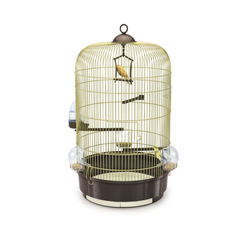 鳥用 鳥かご イタリアIMAC カナリア・インコ用ケージセット ルナゴールド 鳥かご ドーム 型