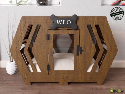 犬用 犬小屋 WLOwood ドッグハウス HEXXON MODERN DOG CRATE