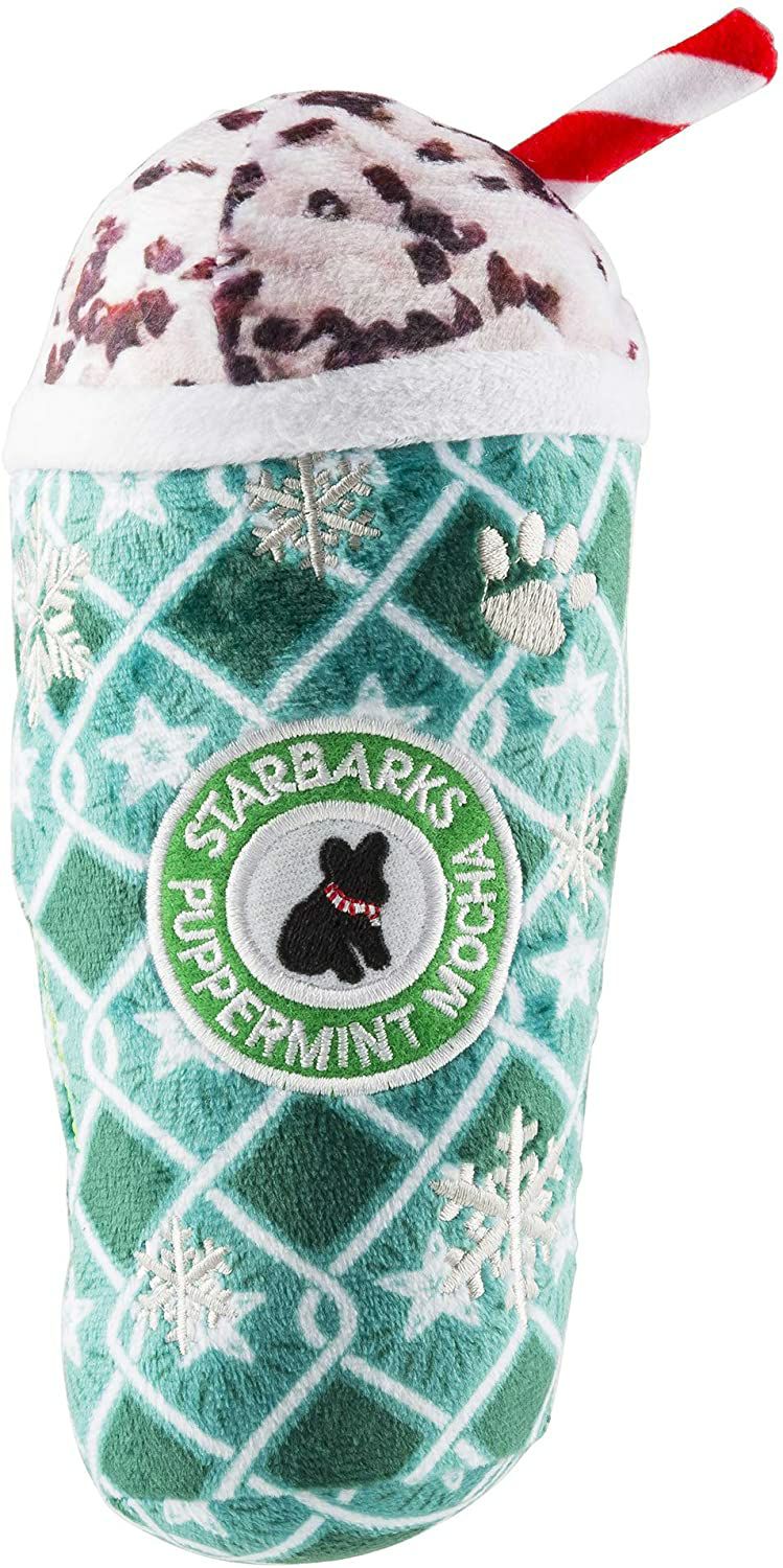 犬用 おもちゃ Haute Diggity Dog ペット用おもちゃ Starbarks Puppermint Mocha - Green Stars Cup