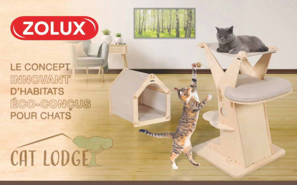 猫用 キャットタワー フランスZOLUX CAT LODGEシリーズ1 ハンモック 猫