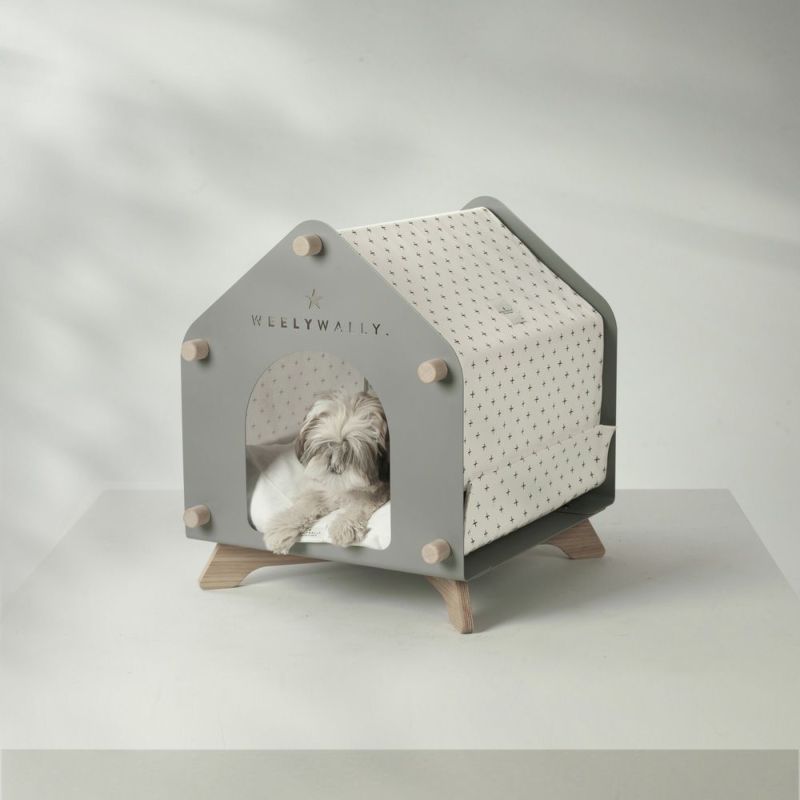 犬用 犬小屋 WEELYWALLY ペットハウス Volendam House - Gray