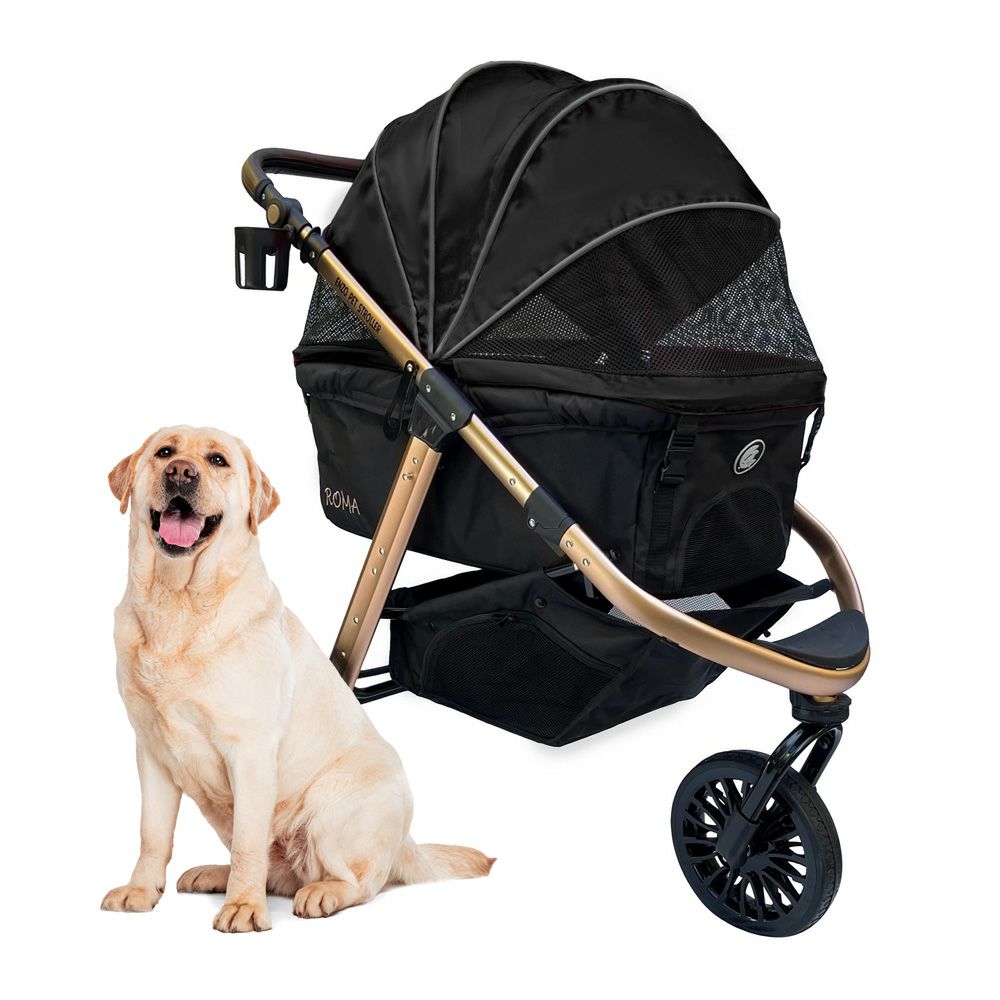 ALLFORWAN'sLIFE犬用 ペットカート ENZO ペットストローラー ROMA ブラック ENZOPETSTOROLLER ペット