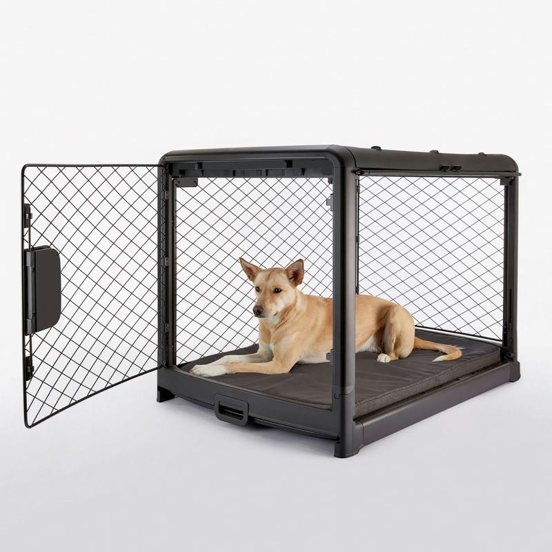 犬用 ケージ DIGGS PET 折りたたみケージ レボルクレートL チャコール 