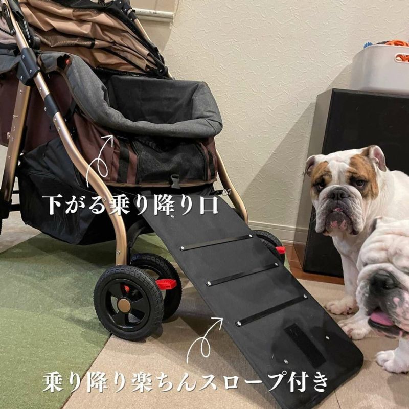 公式】犬用 ペットカート ALLWAN ペットストローラー オールワンプレミアム ブラック ALLWAN PREMIUM ペット カート ペットカート  大型犬 大型 犬 バギー オリジナルペットシーツと海外ペット用品のセレクトショップ ALLFORWAN'sLIFE（オールフォーワンズライフ）