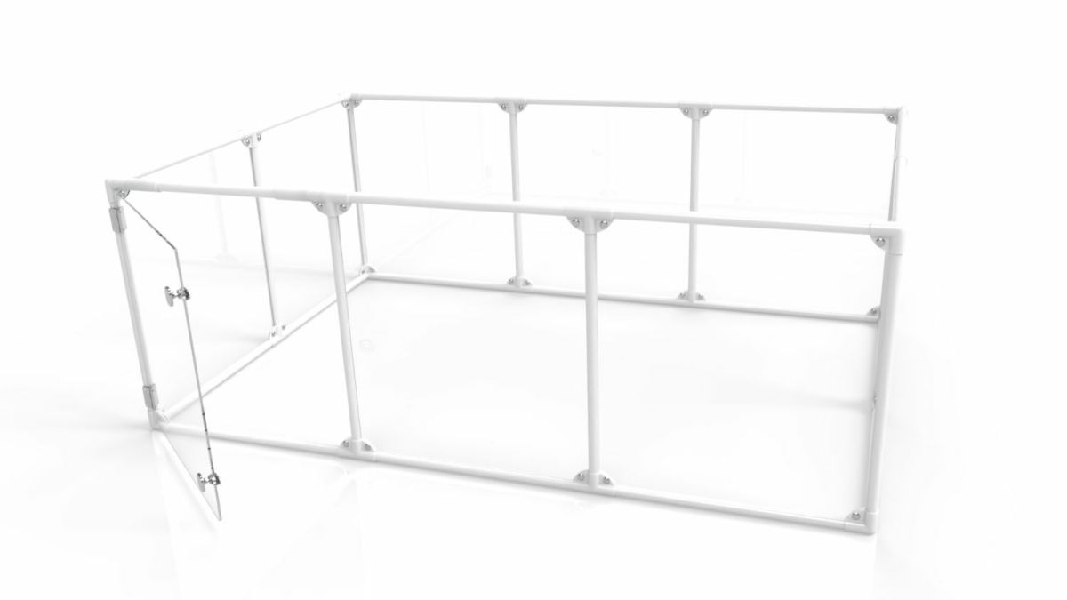 犬用 ケージ CLEARLY LOVED PETS ルシジウムドッグペンサークル Large 68.5ｃｍ Height ホワイト