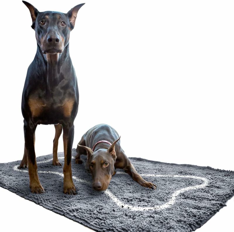 犬用 ペットベッド Soggy Doggy Doormat ソギードギードアマットXLサイズ Grey/light grey bone