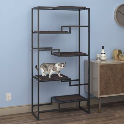 猫用 キャットタワー  Refined Feline リファインドフィーライン メトロポリタンキャットコンド ブラック キャットツリー 家具調 おしゃれ