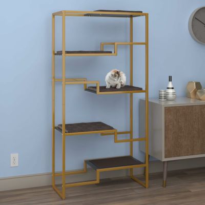 猫用 キャットタワー  Refined Feline リファインドフィーライン メトロポリタンキャットコンド  ゴールド キャットツリー 家具調 おしゃれ