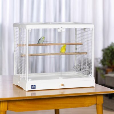 鳥用 鳥かご プレビューペット  PrevuePet クリスタルプレイスリュクス バードケージ 224WH